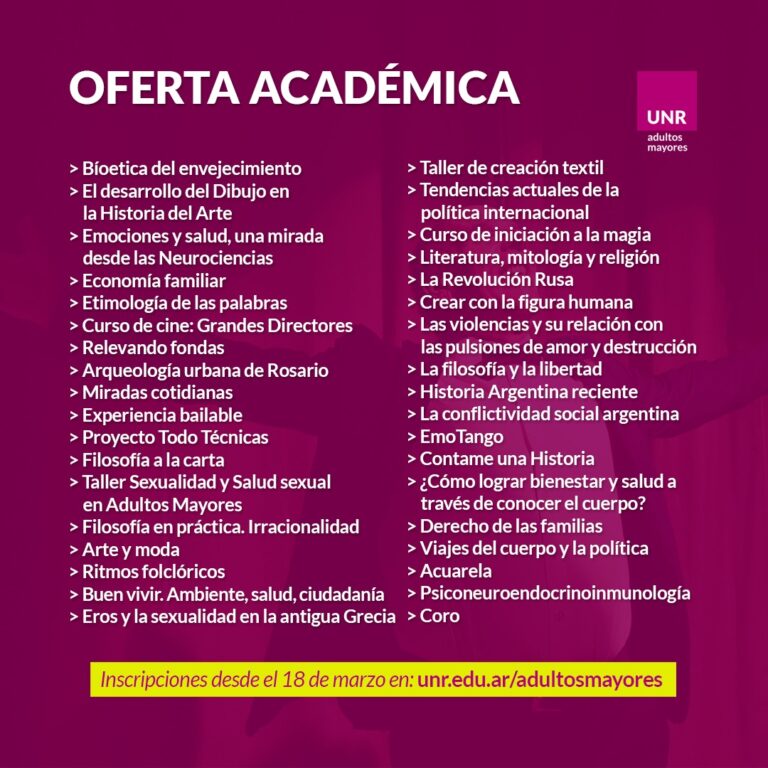 Lee más sobre el artículo OFERTA ACADÉMICA 2025 PRIMER CUATRIMESTRE